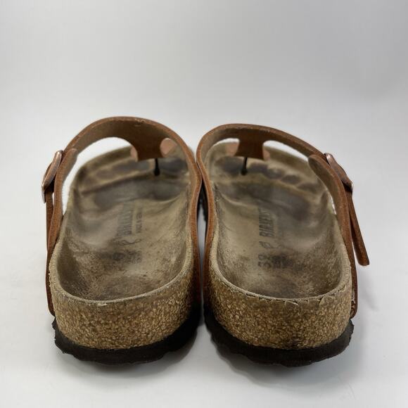 Birkenstock Gizeh Sandals Womens Size 39 US 8-8.5 Ginger Brown Flip Flops - Picture 4 of 9